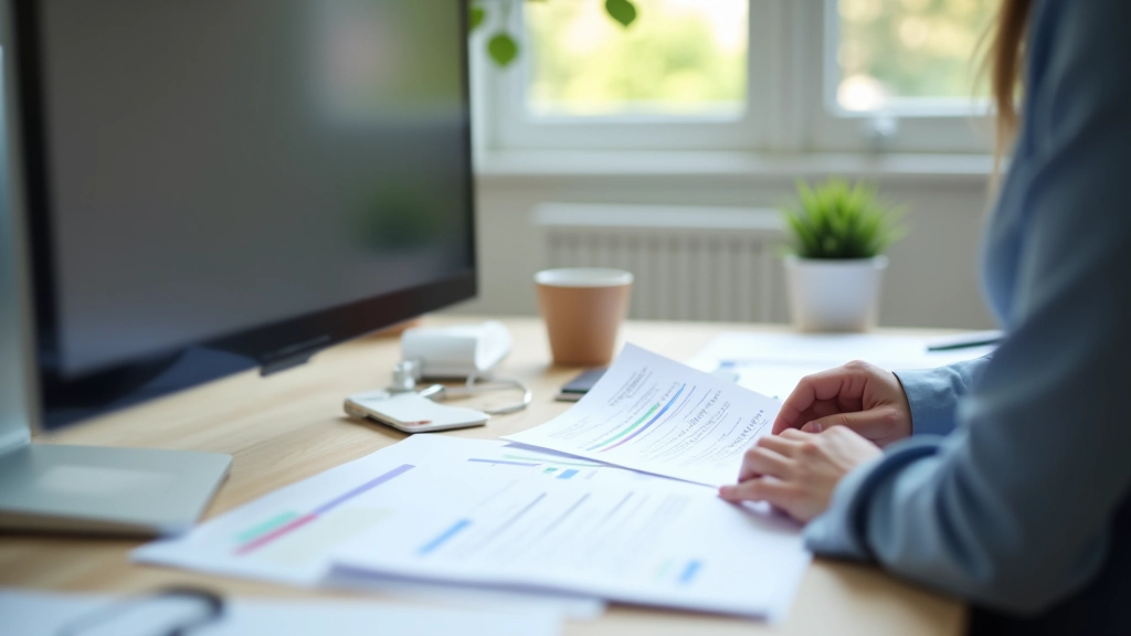 Personne examinant des documents fiscaux et un calendrier